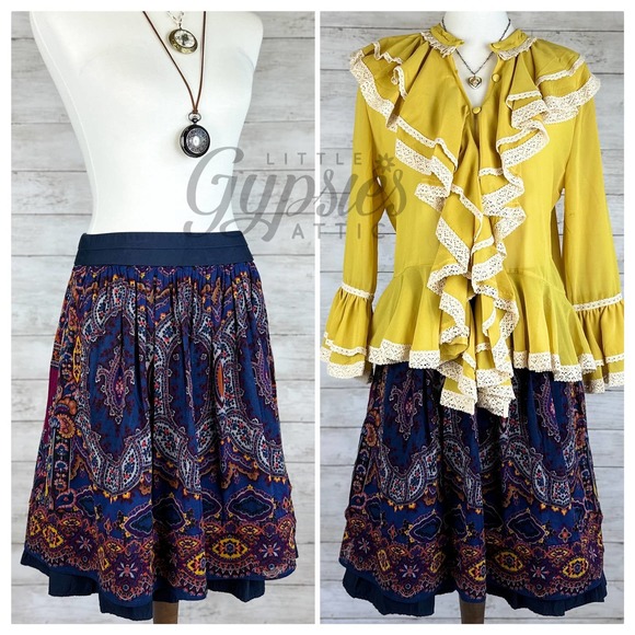 Etro Dresses & Skirts - Etro Italian Silk Multi Print Skirt